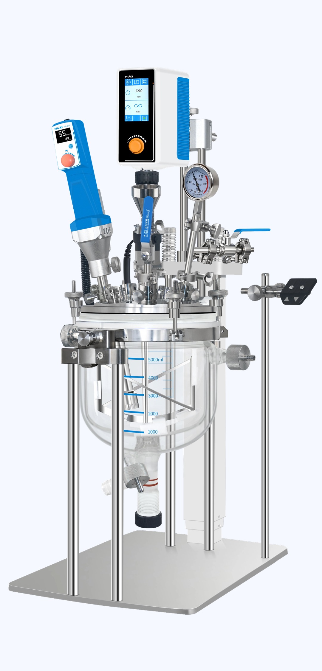 HR-LAS系列实验室真空乳化反应釜选配